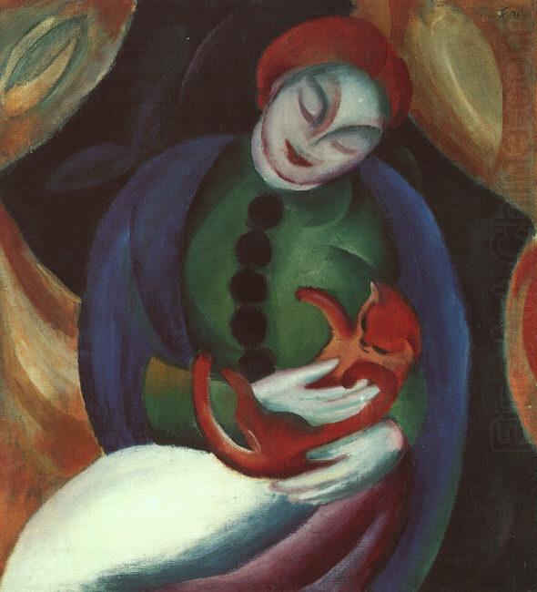 Girl with Car II, Franz Marc